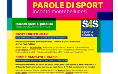 Parole di sport, incontri montebellunesi, venerdì 11 e 18 febbraio 2022